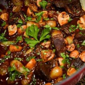 Beef bourguignon