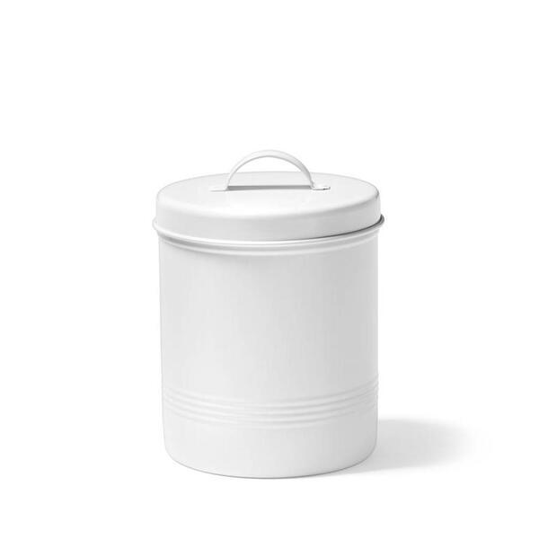 White metal food container 1.6 Litres